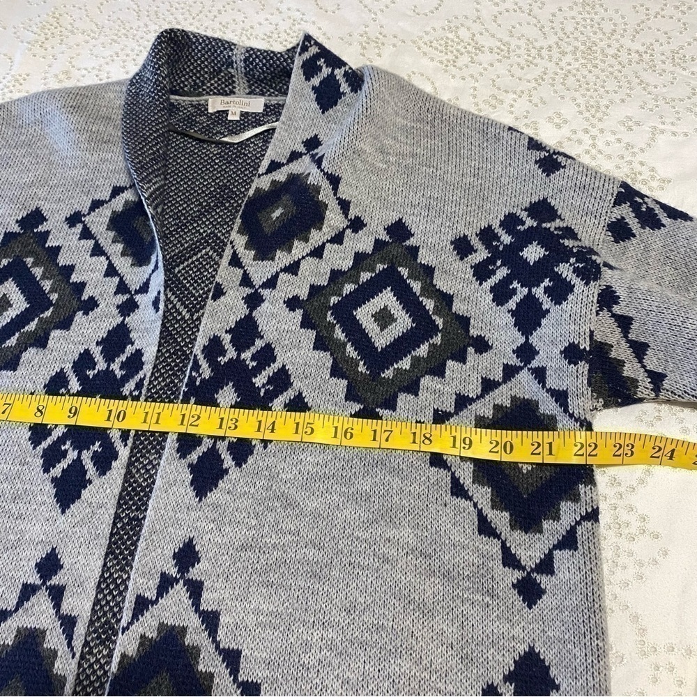 Bartolini Italy wool blend open cardigan size M - Picture 5 of 8
